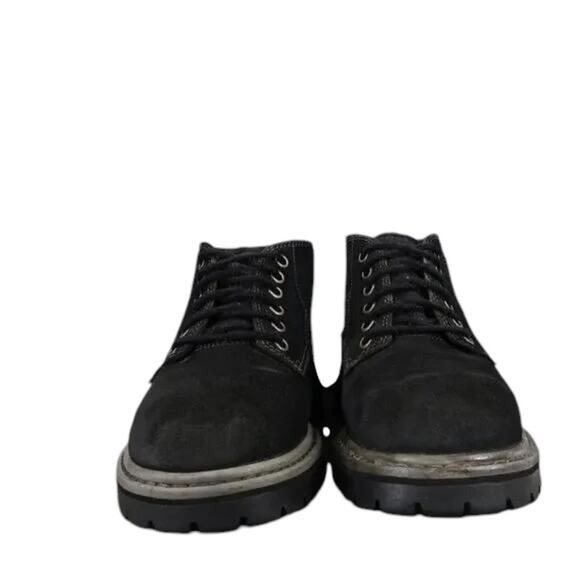 Skechers Shoes Womens 7.5 Boots Leather Work Combat Lace Up Black Classic Rugged - Picture 2 of 12